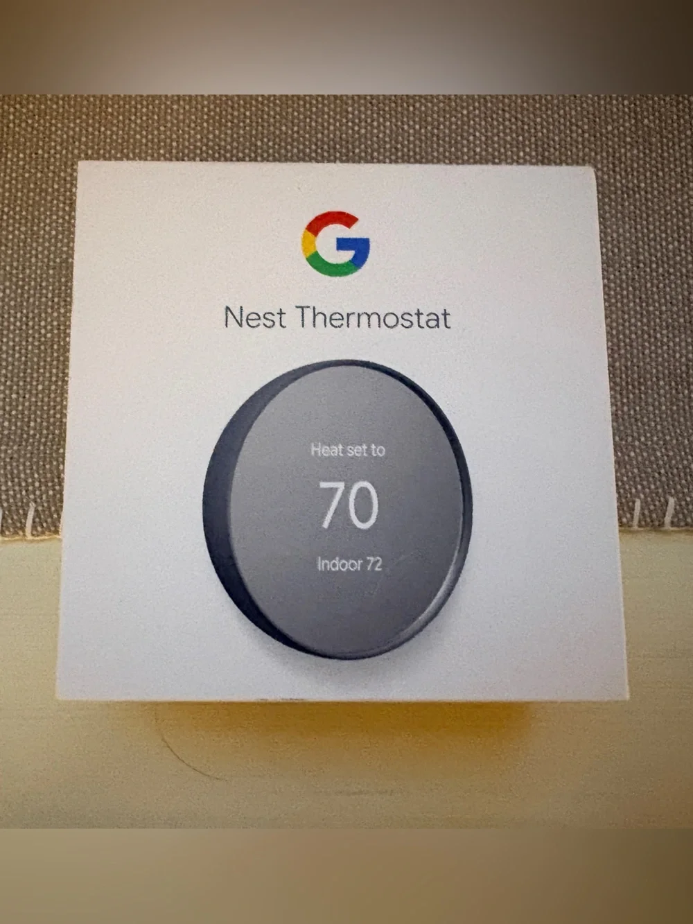 google Nest Thermostat - Charcoal Box with White Labeling